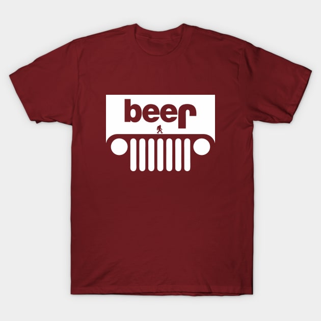 beer Jeep T-Shirt by SaKaNa